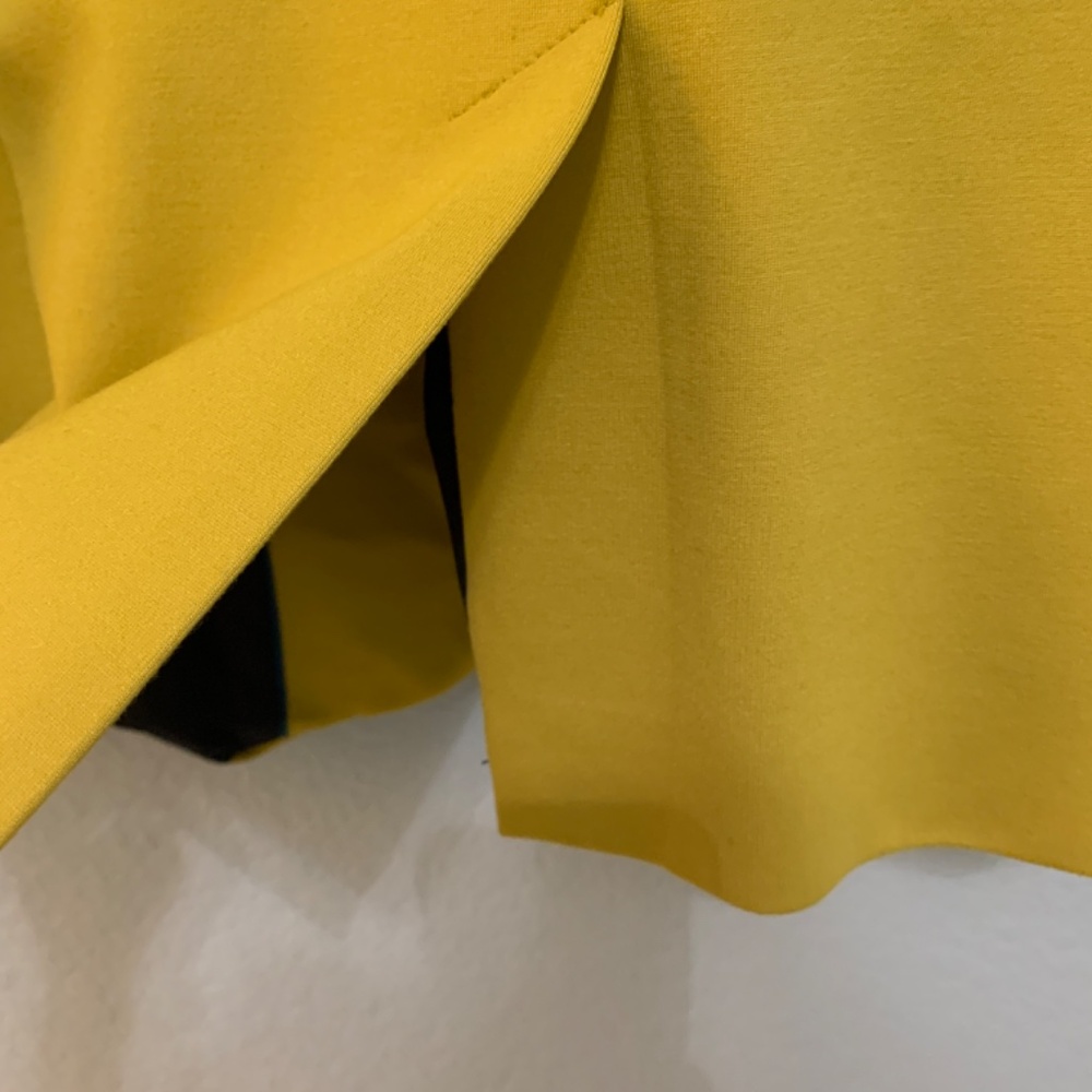 Boden Women's US Size 12R Mustard Yellow Stretch Jersey Blazer Office Career - Picture 11 of 14